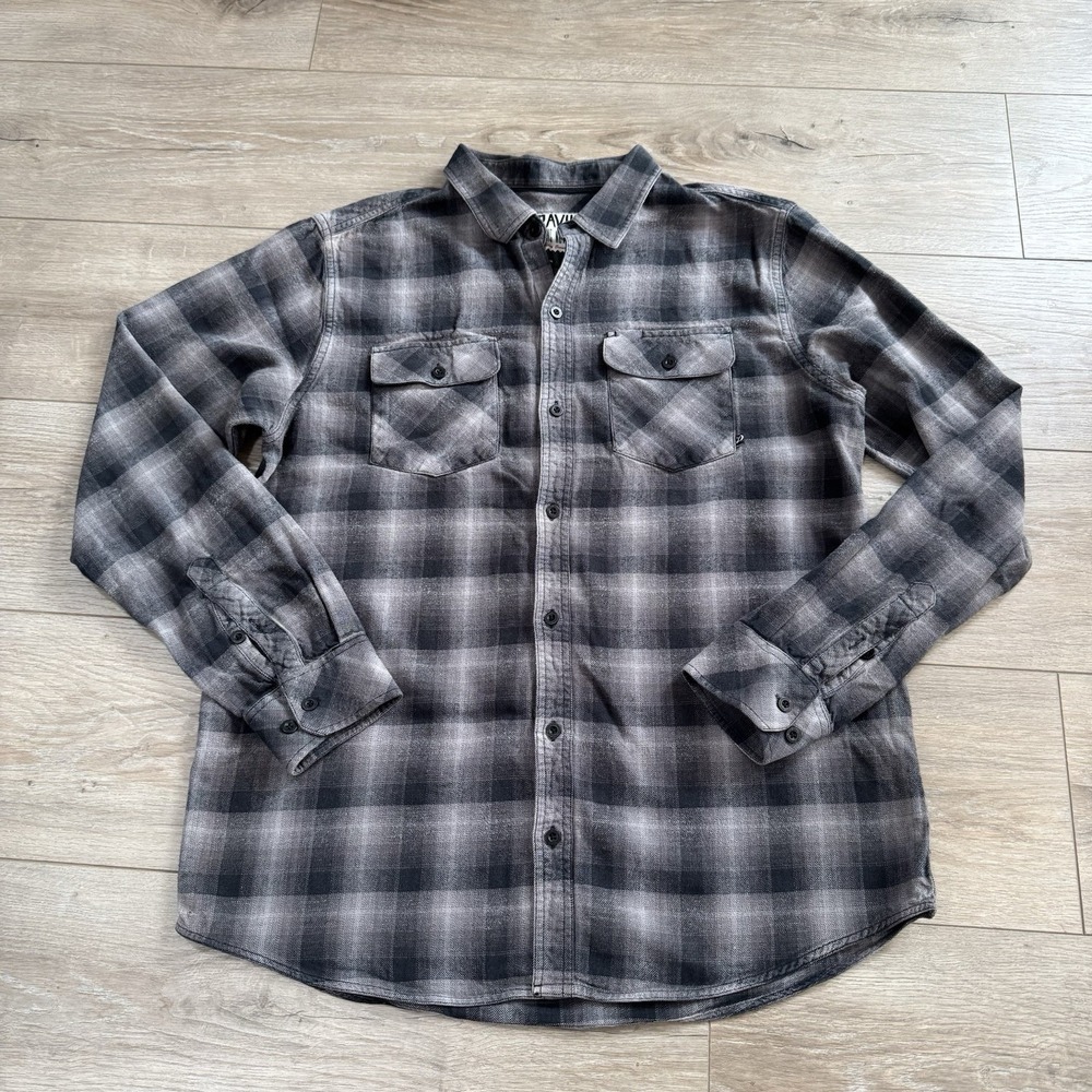 Oravus Men's Plaid Flannel Shirt Size Large 100% Cotton‎ Mens Fall Clothing